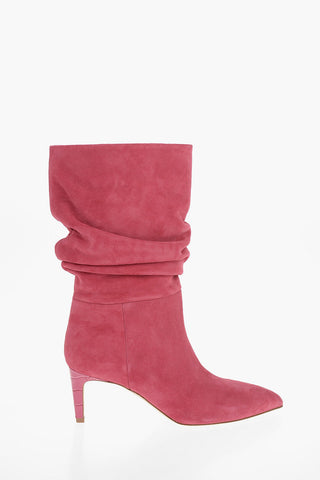 Suede SLOUCHY Below Knee Boots 7cm