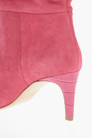 Suede SLOUCHY Below Knee Boots 7cm