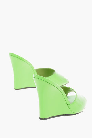 Patent Leather WANDA Wedge Sandals 10cm
