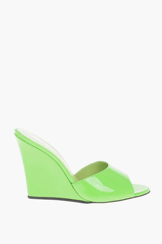 Patent Leather WANDA Wedge Sandals 10cm