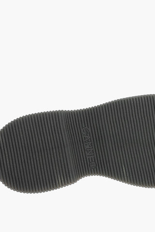 Scarpe Derby Allacciate in Tessuto e Gomma con Platform