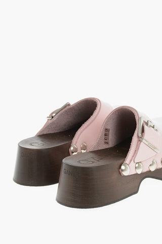 Calfskin Clogs with Buckle