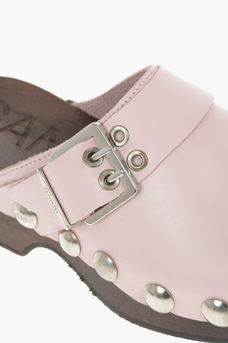 Calfskin Clogs with Buckle