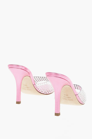 Sandali con Tacco Stiletto HOLLY PENELOPE in Pelle con Fascia di Cristalli 9cm