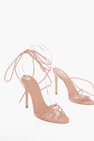 Suede NICOLE Stiletto Mules with Gladiator Fastening 11cm