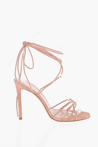 Suede NICOLE Stiletto Mules with Gladiator Fastening 11cm