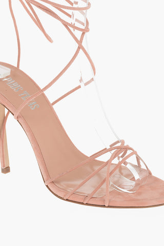 Suede NICOLE Stiletto Mules with Gladiator Fastening 11cm