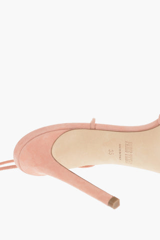 Suede NICOLE Stiletto Mules with Gladiator Fastening 11cm