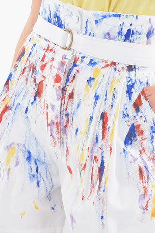 Belted SKETCH Cotton Shorts
