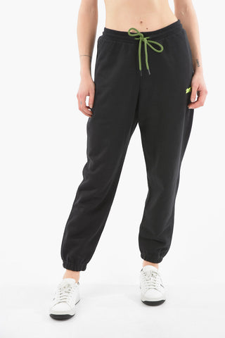 VICTORIA BECKHAM Jogger Crop a Gamba Diritta con Lacci