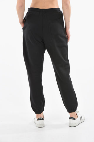VICTORIA BECKHAM Jogger Crop a Gamba Diritta con Lacci