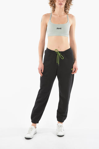VICTORIA BECKHAM Jogger Crop a Gamba Diritta con Lacci