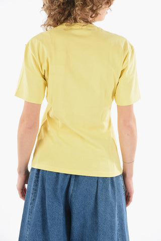 Jersey Crew-neck ZAINO T-shirt with Jewelry Detailing