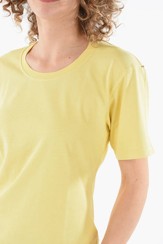 Jersey Crew-neck ZAINO T-shirt with Jewelry Detailing