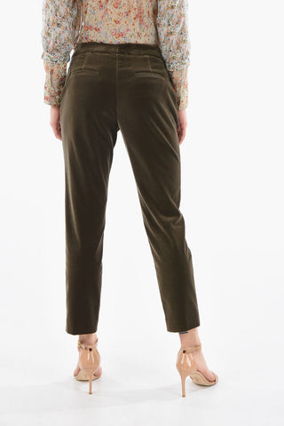 Pantaloni Chino in Velour