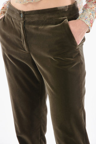 Pantaloni Chino in Velour