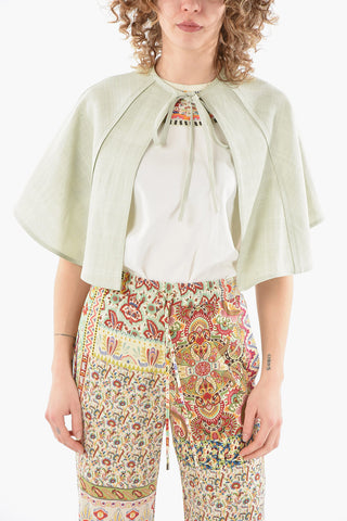Silk-blend Shrug