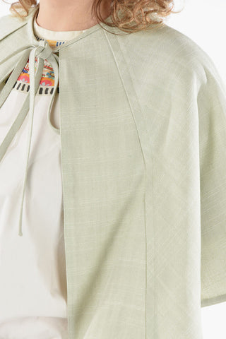 Silk-blend Shrug