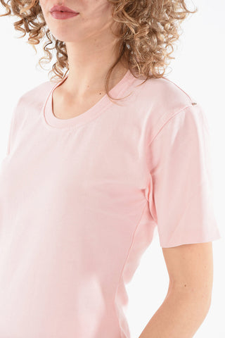 Jersey Crew-neck ZAINO T-shirt with Jewelry Detailing