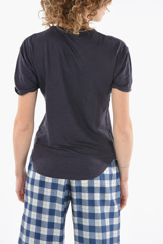 ETOILE Linen KOLDI T-shirt with Crew-neck