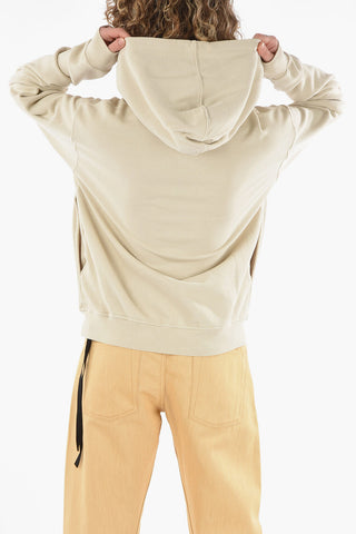 Felpa Full Zip TANIA in Cotone Garzato con Cappuccio