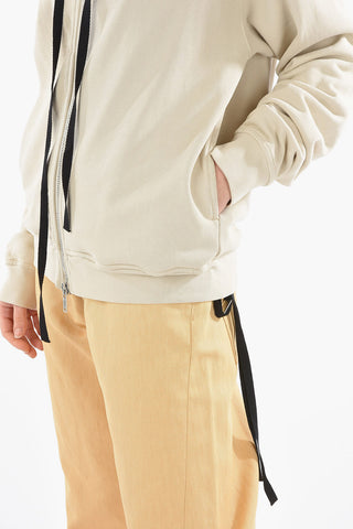 Felpa Full Zip TANIA in Cotone Garzato con Cappuccio
