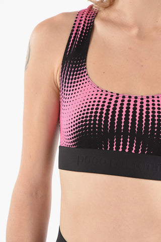 BODYLINE Viscose-blend Cropped Top with Logoed Band