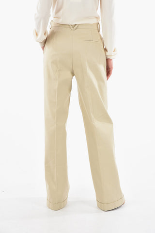 High-Waisted Wide Leg Trousers