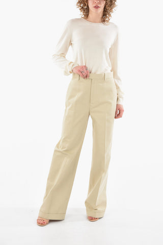 High-Waisted Wide Leg Trousers