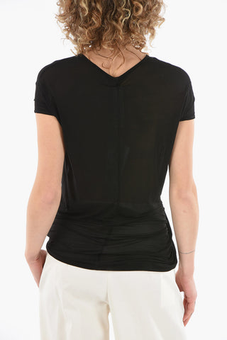 FOGACHINE T-Shirt Asimmetrica HIKED See Through