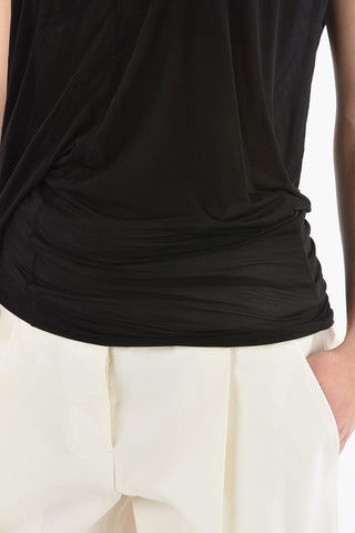 FOGACHINE T-Shirt Asimmetrica HIKED See Through