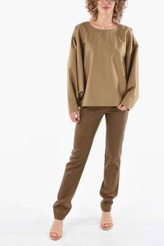 Compact Cotton KARLA Oversized Blouse with Dolman Sleeves
