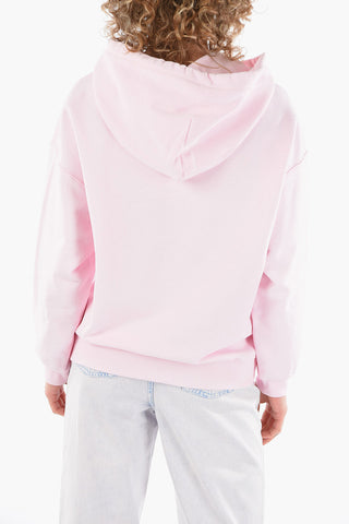Embossed Print Brushed Cotton Hoodie