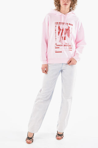 Embossed Print Brushed Cotton Hoodie