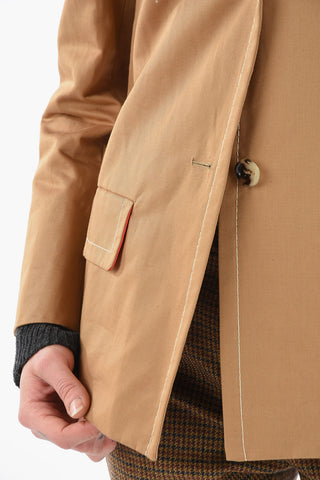 Visible Stitching ORGANIC DRILL Flax Blend Blazer