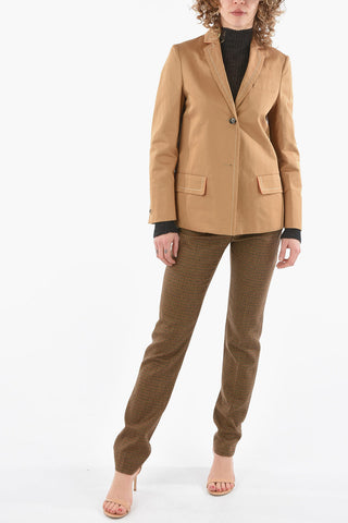 Visible Stitching ORGANIC DRILL Flax Blend Blazer