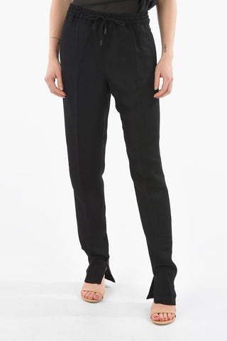 Linen Blend GERARDA Pants With Drawstrings