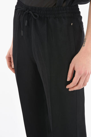 Linen Blend GERARDA Pants With Drawstrings