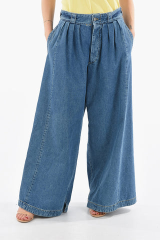 MM1 Jeans Wide Leg a Doppia Pince 38cm