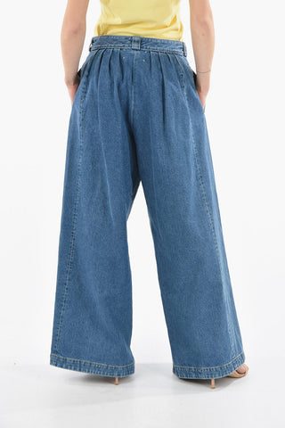 MM1 Jeans Wide Leg a Doppia Pince 38cm