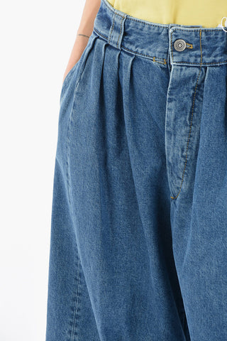 MM1 Jeans Wide Leg a Doppia Pince 38cm