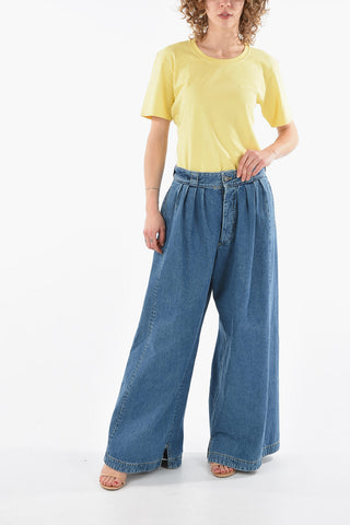 MM1 Jeans Wide Leg a Doppia Pince 38cm