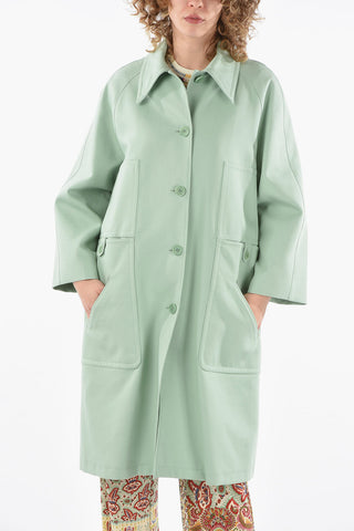 Multipocket NICIA Coat with Pointed Collar