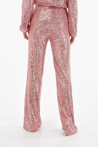 BE Sequined Wide-leg Pants