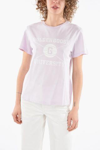 T-shirt DORIS Slim con Stampa Logo e Lettering