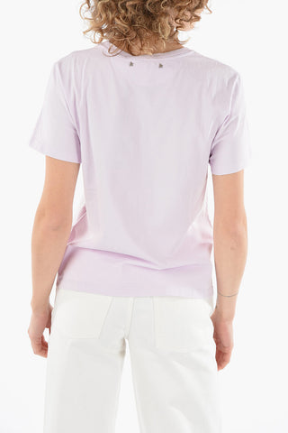 T-shirt DORIS Slim con Stampa Logo e Lettering