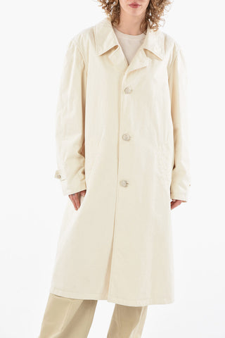 MM1 Single-breasted Cotton Trench with Flush Pocket