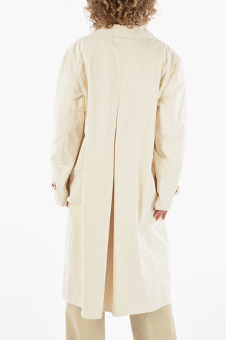 MM1 Single-breasted Cotton Trench with Flush Pocket