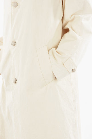 MM1 Single-breasted Cotton Trench with Flush Pocket