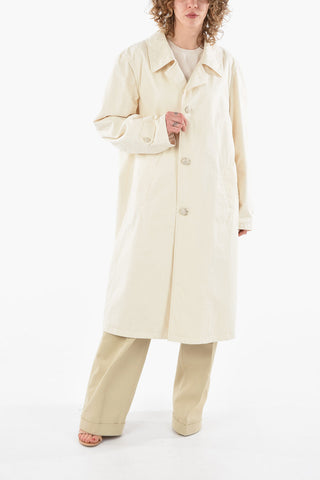 MM1 Single-breasted Cotton Trench with Flush Pocket